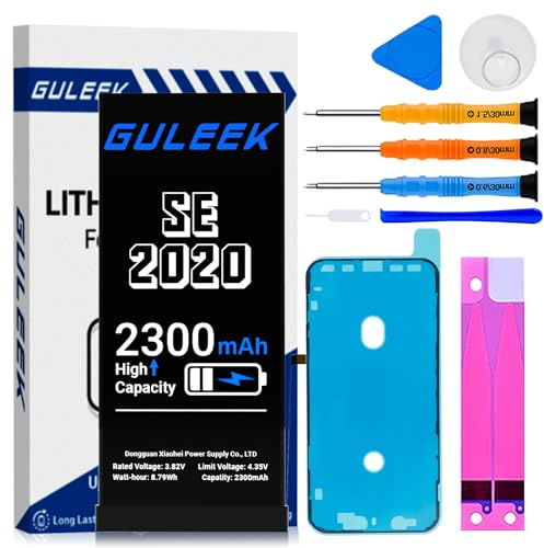 Batterie pour iPhone SE 2020 2300mAh Haute Capacité Kit Réparation Outils | Longue autonomie, performance stable, protection contre surcharge, installation facile, remplacement DIY, utilisation fiable