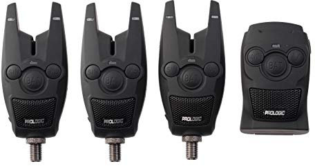 Prologic BAT+ Bite Alarm Blue Set 3+1-3 Bissanzeiger + 1 Receiver zum Angeln auf Karpfen, Karpfenbissanzeiger zum Karpfenangeln