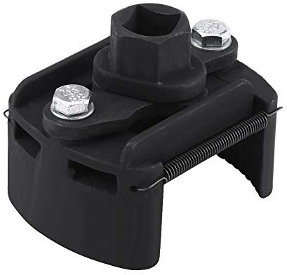 huaer 60-80 mm Ölfilterschlüssel, 60 mm-80 mm einstellbarer 2-Backen-Ölfilterschlüssel Kraftstoffentfernungswerkzeug Universal