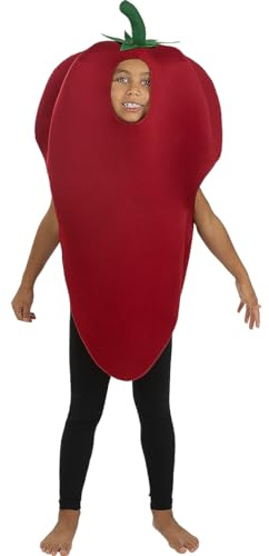 Funidelia | Disfraz de Pimiento Rojo para niño y niña Comida, Bebida - Disfraz para niños y divertidos accesorios para Fiestas, Carnaval y Halloween - Talla 3-6 años - Rojo