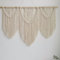 Hibisaws Tapiz de macrame de arte tejido, decoración de pared para habitaciones, balcón, 110 cm (ancho) x 82 cm (alto) (A)