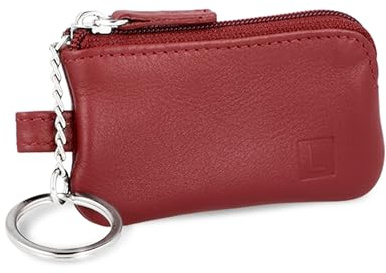 LEDEROW Mini Schlüsseltasche aus echtem Leder für Damen und Herren, kleines Schlüsseletui für Motorradschlüssel oder einzelne Hausschlüssel