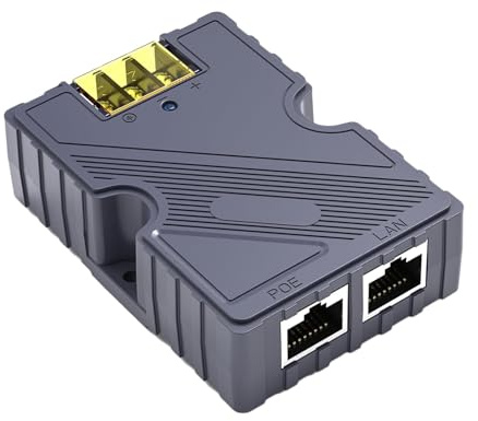 GigE PoE-Injektor 150 W, Geeignet für Satellitenschüssel V2, Gen 3, Gigabit-PoE-Injektor, PoE-Injektor mit Überspannungsschutz und ESD,