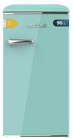 Cecotec Mini Frigorifero Retro Bolero CoolMarket TT Origin 103 Verde E. Mini Frigorifero Retro Verde, 89,3cm di Altezza e 48,7cm di Larghezza, Capacità 95L e Classe E