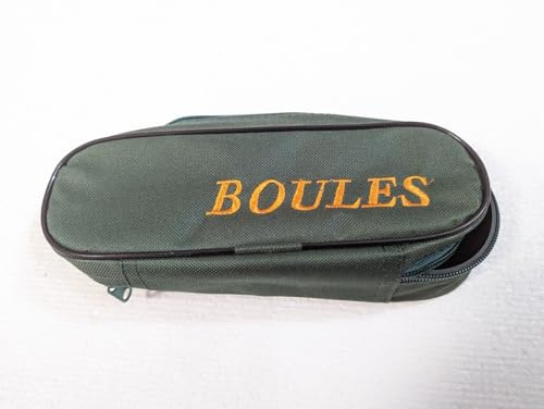 Boule Bag for 3 Boules Balls, Green, H7 L23 W9 cm, Without Metal Balls