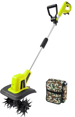 Micro Motozappa Elettrica Al Litio Portatile Dissodatore Agricolo Motozappa Piccola Zappatrice Elettrica Domestica Adatta Per Orti, Piccole Aziende Agricole, Ecc. (Batteria per zaino da 4 dollari)