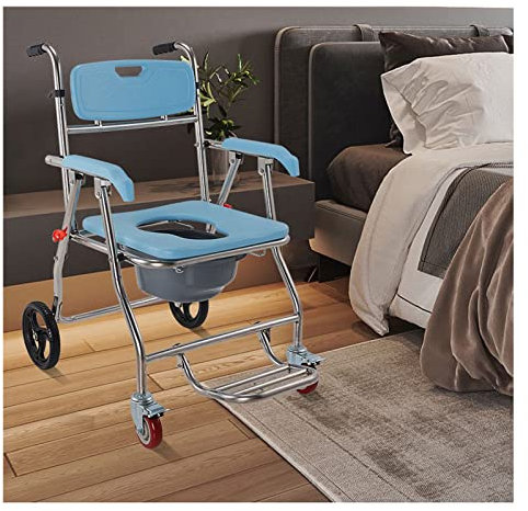 Sedia da doccia girevole con ruote di bloccaggio, braccioli e schienale, sedile antiscivolo per vasca da bagno, per anziani disabili, sedia a rotelle incinta, accessibile e regolabile in altezza
