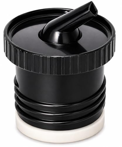 Stanley Thermos Stopper Pico de Mate - Tapa de repuesto - Se adapta a botellas clásicas de boca ancha con aislamiento al vacío (1.1QT, 2QT) (negro)