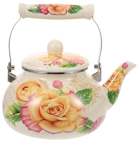 ABOOFAN Théière Émail Pot Eau Créatif Résistant Chaleur Pour Maison Thé Infusions