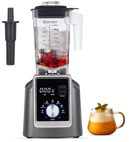 Professional Blender Juicer – Automatic Food Processor for Smoothies, Milkshakes, and Protein Shakes – Ice Crusher for Fruit Juice and Smoothies