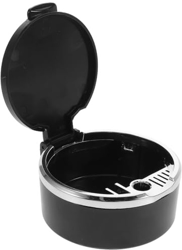 Warmhm Cendrier De Voiture Carré Avec Couvercle Anti-Odeurs Portable Accessoire Auto Résistant À La Chaleur 3.35 Pouces Pour Garder L'Intérieur Propre