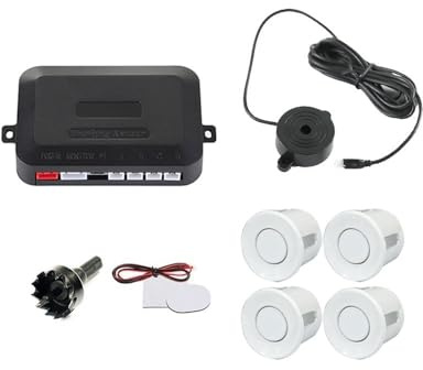 Sensore parcheggio Kit sensore di parcheggio per auto 22mm 4 sensori Buzzer Radar di retromarcia Indicatore di avviso sonoro sonda 12V