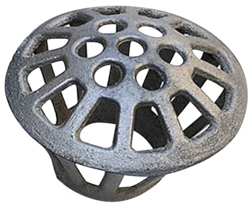 Alipis Protector de Canalón Redondo de Hierro Fundido 75 MM Rejilla para Bajante de Canaletas Filtro Antihojas para Drenaje Exterior Protección para Jardín y Terraza Color Aleatorio