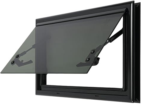 Fenêtre de camping-car, fenêtre de caravane, fenêtre de camping-car, avec store intégré et moustiquaire, pour caravane, van (500 x 300 mm)