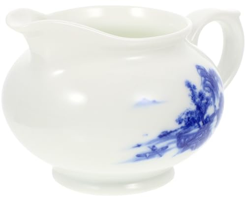 POPETPOP Salsiera Ceramica, Gravy Sauce Boat, Tazza per Salse in Ceramica, Facile da Pulire, Adatta per Montare Caffè, per Uso Quotidiano e Feste di Inaugurazione Casa