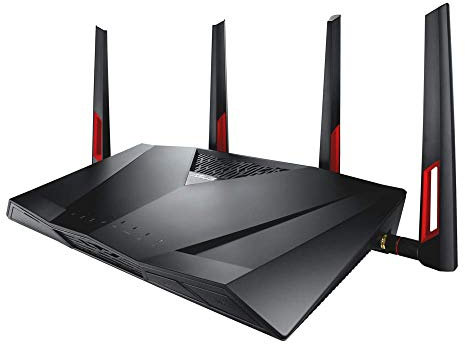 Asus DSL-AC88U Router per modem (versione DE allegato B, WiFi 5 AC3100 MU-MIMO, 4x Gigabit LAN, AiProtection, CPU Dual-Core, USB 3.0 multifunzione)