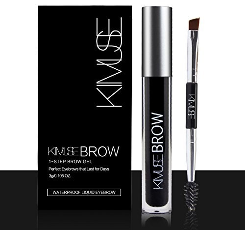 Allbesta Wasserdicht Augenbrauen Farben Dye Eyebrow Gel Tinting Tattoo Langanhaltend Mit Pinsel (#05 Black)