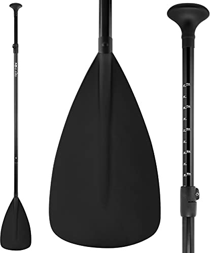 SereneLife Stand Up Paddle-Board Adjustable Paddle - Adjustable Water Paddle Oar SLSUPB06 & SLSUPB08 Free-Flow Inflatable SUP Stand Up Water Paddle-Board PRTSLSUPB0608PDL Blue