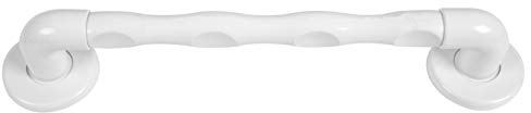 Alberts 141097 Haltegriff | in den Ausführungen geriffelt oder ergonimsch | aus Kunststoff | Weiß | Grifflänge 324 mm