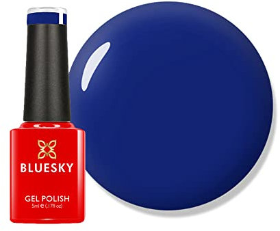 Bluesky Gel Nail Polish, Navy Seals - A024, Blue, Navy, Dark, Long Lasting, Chip Resistant, 5ml (Requires Drying Under UV LED Lamp)