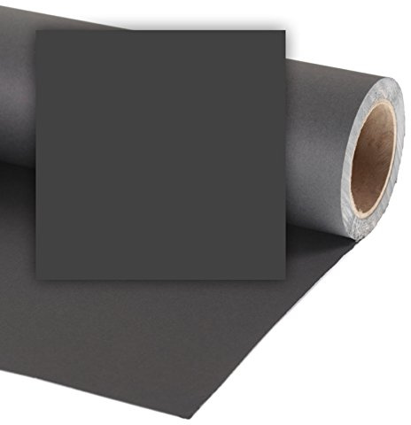 Fondale fotografico in carta Nero 2.72mx11m per studio fotografico con anima di cartone Black