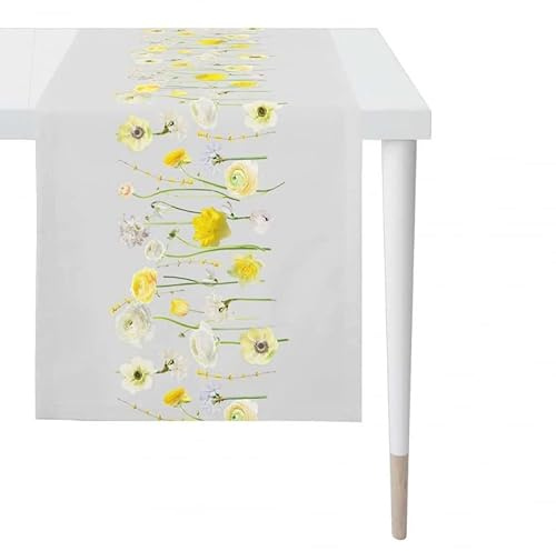 Apelt 6403 Springtime l Tischecke 42x140cm l Tulpen l Gelb