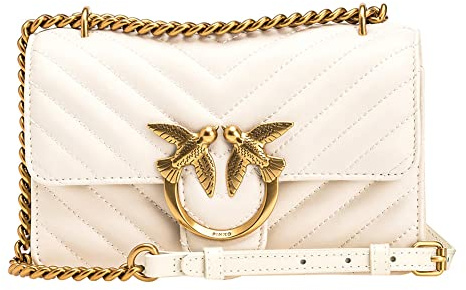 Pinko - Love One Mini Dc Sheep Nappa Chevron, Borsa Donna