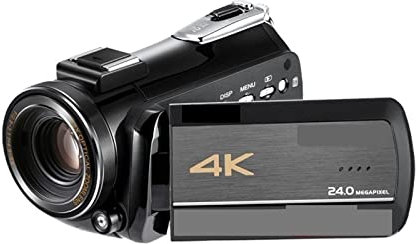 LERORA Caméra vidéo Caméscope Caméra vidéo 4K Professionnel Live Streaming Zoom Optique Caméscope numérique Blogger Vlogging
