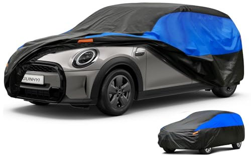 GUNHYI Hatchback Car Cover Waterproof Breathable, Outdoor Car Cover Rain Dust Sun UV Protection Universal fit Mini Clubman, vw Golf, Mercedes A Class, Audi A3 etc. Fit Hatchback (415 To 450cm)