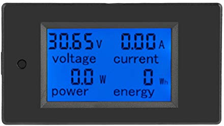 Nimomo DC 6.5-100V 20A Voltmetro Amperometro Digitale, 4 in 1 Corrente Tensione Power Energy Meter Wattmetro Multimetro Digitale Contatore Di Energia Misuratore Di Potenza Volt Ampere Kwh Meter