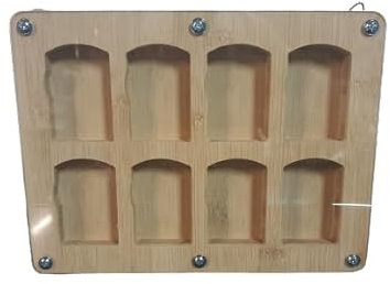 Holz Vitrine für 8 Zippo Sammlerstücke - Setzkasten Rahmen