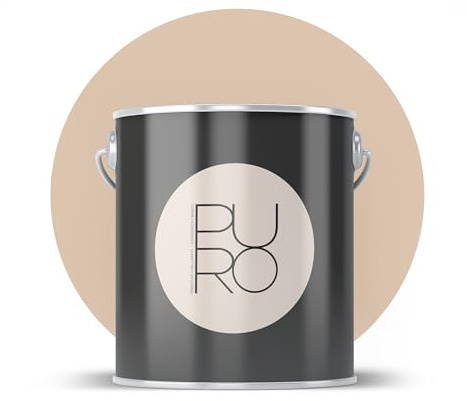 livingwalls PURO C7024 - Pintura de pared con muy alta opacidad, color interior mate de alta calidad, color beige - 5 l