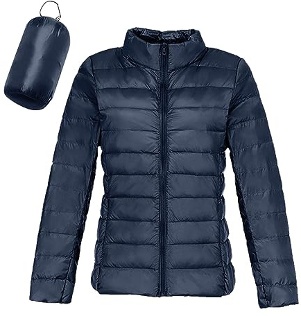 Femme Doudoune Légère Femme Hiver Veste Doudoune Capuche Pliable Fine Ultralight Femme Grande Taille Puffer Jacket Blouson Doudoune Duvet Plume Oversize Doudounes de Randonnée