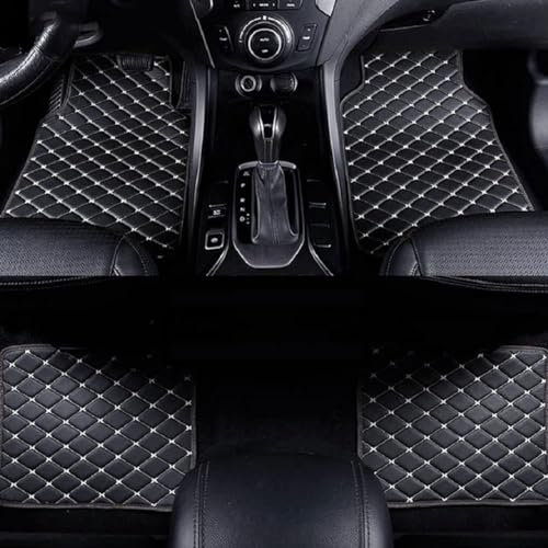 KFBJM 4 Stück Nach Maß Leder Auto Fußmatten für Accord 8.Generation 2008 2009 2010 2011 2012 2013, Allwetter Schutz Vorne und Hinten wasserdichte rutschfeste Bodenmatte Innenraum ZubehöR