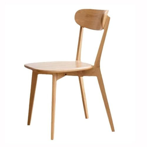 JHAISMAO 100% Massiv Eiche Holz Esszimmer Stühle Praktische Küchenstühle Holzstuhl Mitte Jahrhundert Moderner Hölzernes Küchenstühle Für Esszimmer(Color:1pcs)