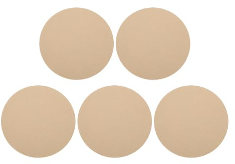 PATIKIL 5er Pack 11,8 300mm Durchmesser Töpferscheiben ohne Löcher, 9mm 3/8 dicke runde Töpferscheiben-Systeme für das Töpfern von Ton, Keramik-Töpferscheiben-Zubehör, Braun