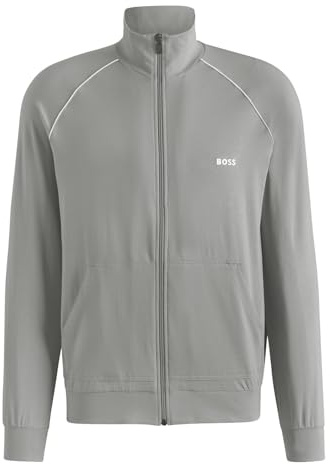 BOSS Mix & Match Track Top Jacka, Ljus Pastellgrå, Ljus pastellgrå, L