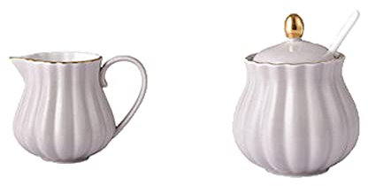 Gravy Boat Ceramic Cream Pitcher Groove Shape Coffee Serving Gravy Boat 220cc/7.4oz Suitable for 2 Pieces of Coffee and Tea Sauce Container(Grey)