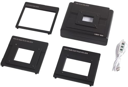 LHQYA Scanner for Mobile Films, 35mm Film & Slide Scanner, Support for 135, 120, 4x5 Films/10 Level LED Light, for Home Theater/entertainment Venue