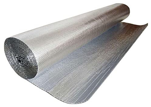 MYRDBT Heizkörperreflektorfolie, Luftpolsterfolien-Isolierung, 4–5 mm, Selbstklebende Luftpolster-Isolierfolie, reflektierende Strahlungsbarriere, Thermofolien-Isolierung für Wände, Böden, Dächer