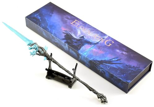 haobook Elden's Ring's Dreamspear Replik 30 cm Vollmetall Sammlermodell mit Ständer und Geschenkbox – Fantasy Gaming Deko für Schreibtisch, Cosplay Requisite Geschenk für Gamer & Sammler