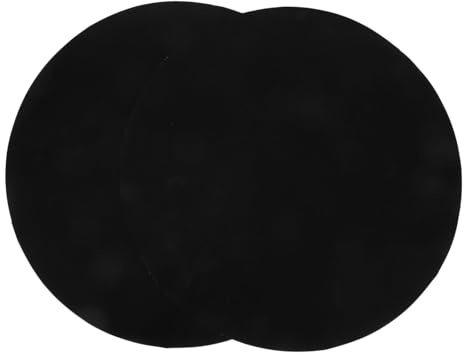 jojofuny 2 pièces Tapis de Barbecue Rond Surface Antiadhésive Réutilisable PTFE pour Cuisson Légumes Viandes et Poissons Protection Barbecue Résistante et Facile à Nettoyer