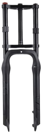 Compatibile con forcella Bolany Double Shoulder Snow Fat Bike 26204.0 Air MTB Bicycle Suspension 32mm Straight Tube 135mm Shock in lega di magnesio(26 inch)