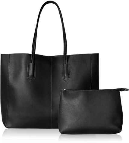 Bolso Grande Mujer Bolso De Universidad Mujer Grande Para Ordenador Portátil Bolsos Bandolera Tote Bolso Shopper Mujer Grande Bolso Grande Mujer Trabajo Grandes Mujers Cuero Pu Tote Bag (Negro)