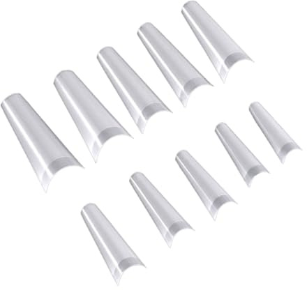 500 Pièces Faux Ongles Blancs pour Manucure et Présentation | Support de Couleur, Carte D’entraînement pour Peinture, Lot de 500 Pièces