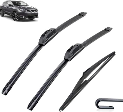 HJBING Car Window Wipers Blades for Nissan Qashqai J11 2013-2020, Window Wiper Blade Set Automotive All-Climate Efficiency Replacement Blades