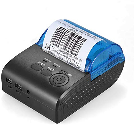 Bisofice POS-5805DD Thermodrucker für Ticket-Codes Mini Etikettendrucker 58mm Wireless USB Thermal Printer Receipt Bill Ticket POS Printing for iOS Android Windows