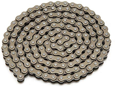 EVGATSAUTO 158Links Kette, 25H 158Links Edelstahlkette Ersatz für Pocket Bike Mini Quad ATV Roller