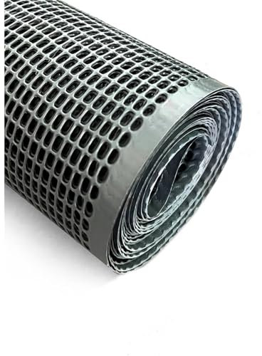 Jardin202 - Red de Plástico para Balcones y Terrazas | Gris | Seleccione Medida y Cuadrado | 1x3 m (Cuadrado: 2 cm)