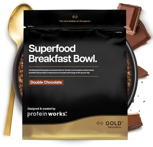 Superfood Breakfast Bowl | Double Chocolate | Ricco di Proteine | Protein Works | 600g